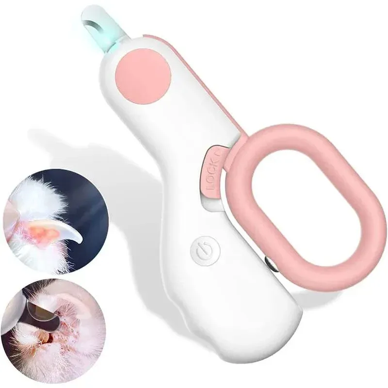 Coupe-ongles professionnel à LED pour chats et chiens, avec verrou de sécurité et kit de toilettage 5