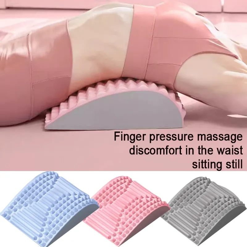 Appareil d'étirement dorsal avec oreiller cervical et masseur pour le cou, la taille et le bas du dos, YBAMQ2 - Image 1