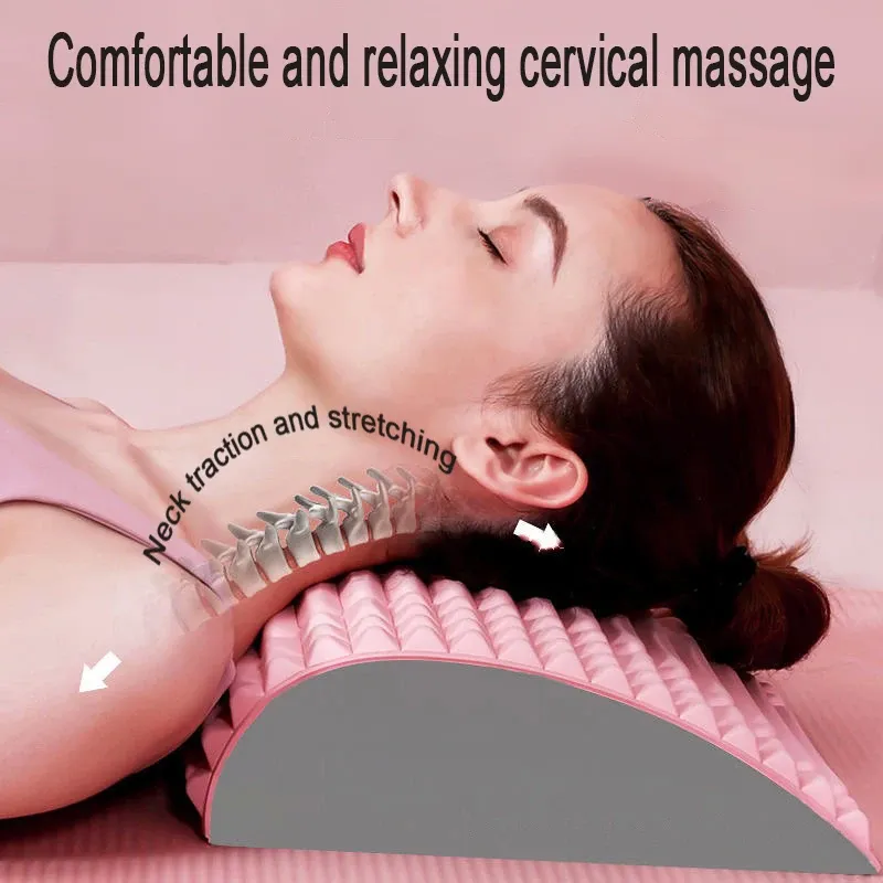 Appareil d'étirement dorsal et oreiller cervical, détail du design