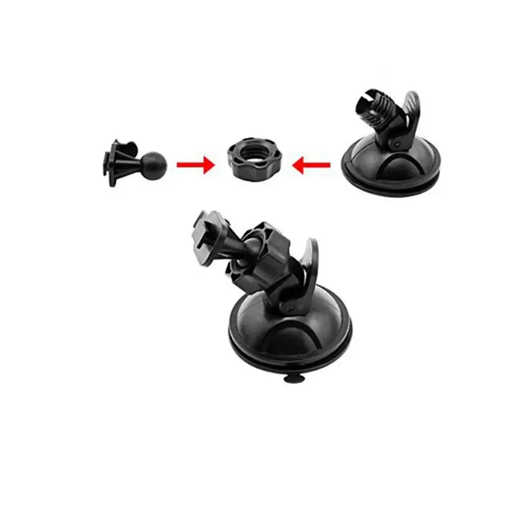 Ventouse de voiture pour support de caméra de tableau de bord, enregistreur vidéo de véhicule avec 6 types d'adaptateurs, support d'enregistrement de conduite pour voiture, base à ventouse 2