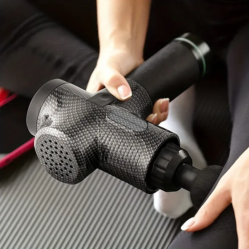 Pistolet de massage électrique 30 niveaux, appareil de relaxation musculaire profonde pour fascia, équipement de fitness silencieux, mixte 3