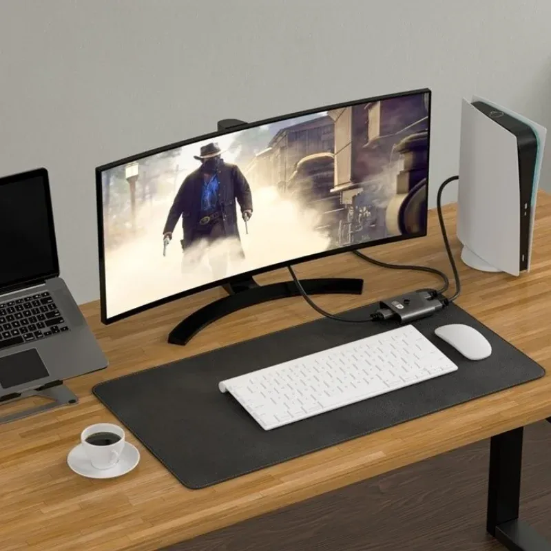 Commutateur HDMI bidirectionnel 4K/8K à 2 entrées et 1 sortie, compatible avec la répartition d'un signal vers 2 sorties 5