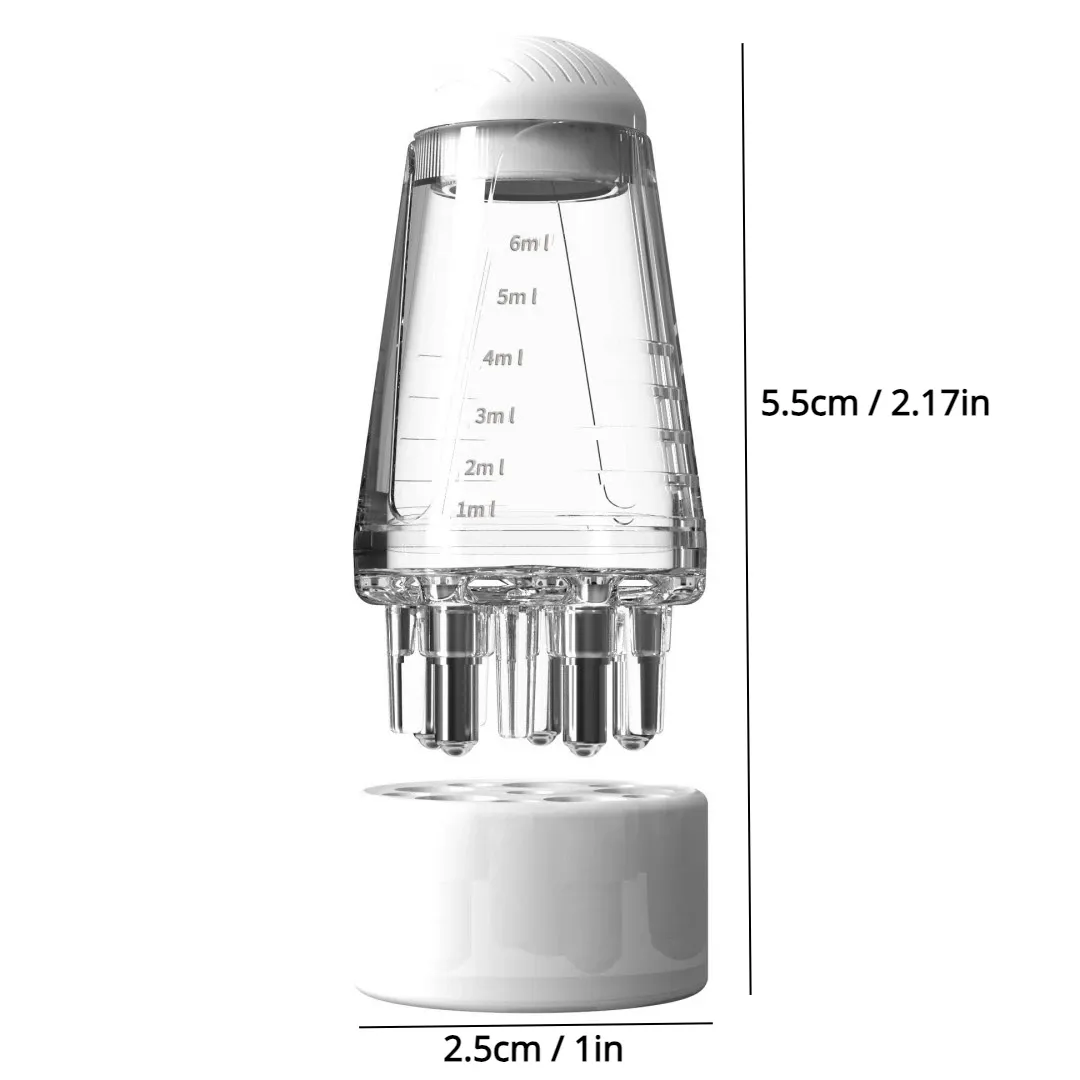 Peigne applicateur d'huile pour cuir chevelu, mini brosse de massage du cuir chevelu, masseur à huile essentielle, applicateur d'huile pour cheveux, outil de soin capillaire 7