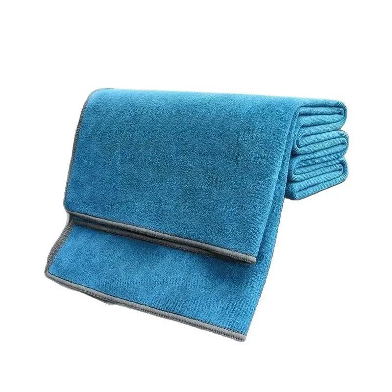 Serviette de nettoyage en microfibre épaisse et douce, chiffon de séchage double couche pour carrosserie, accessoires auto 6