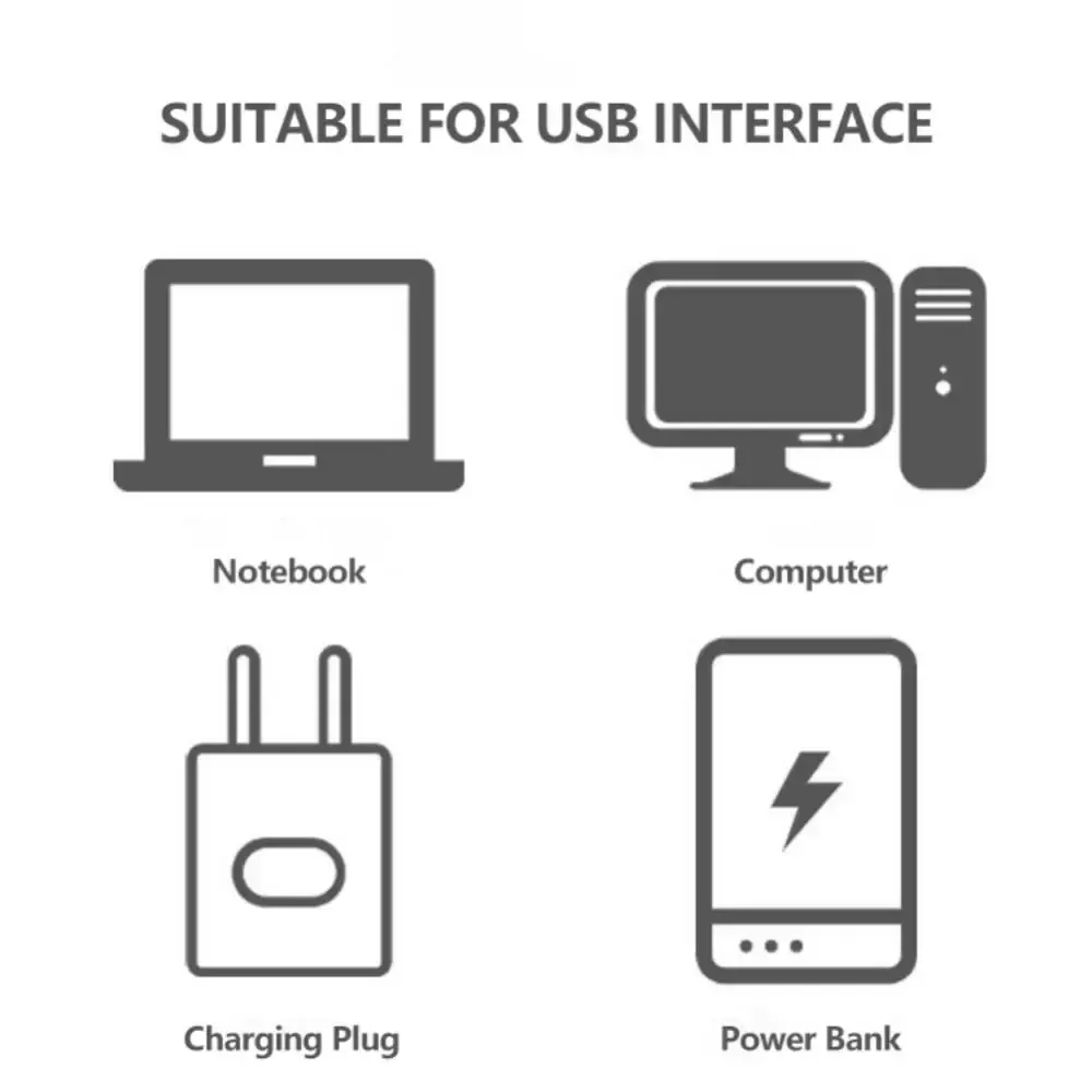 Lampe LED fixée sur un ordinateur portable