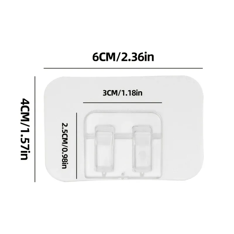 Clips de câble auto-adhésifs imperméables sans perçage, lot de 50, pour guirlandes lumineuses de Noël d'extérieur 2