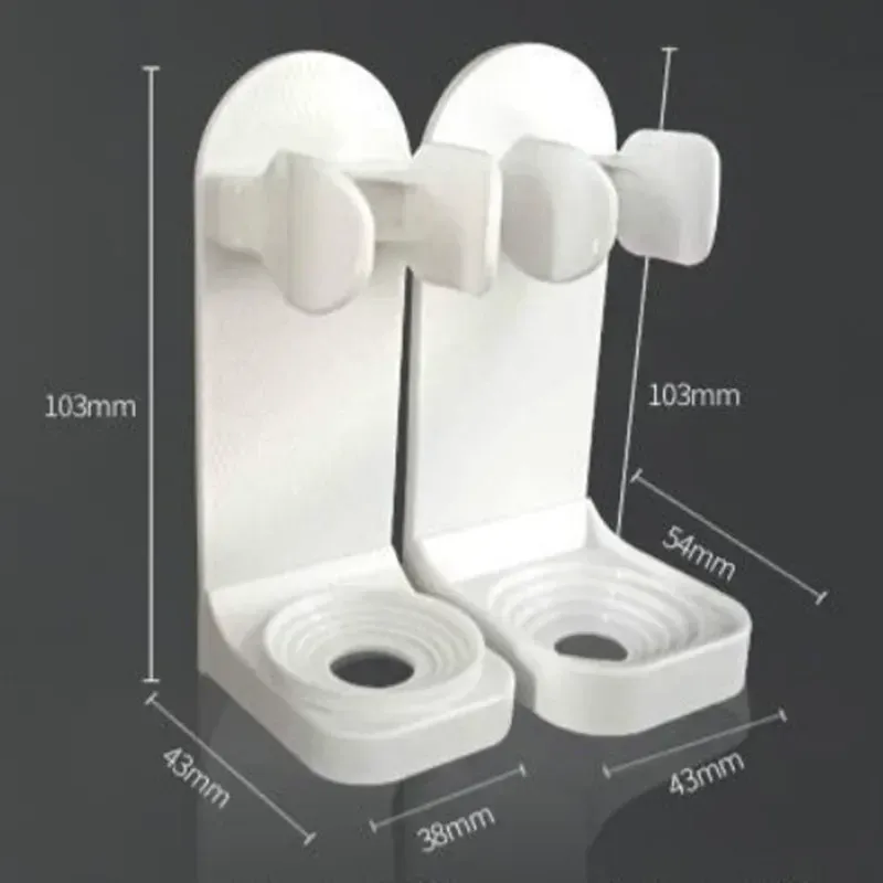Support mural pour brosse à dents électrique, sans perçage, gain de place 4