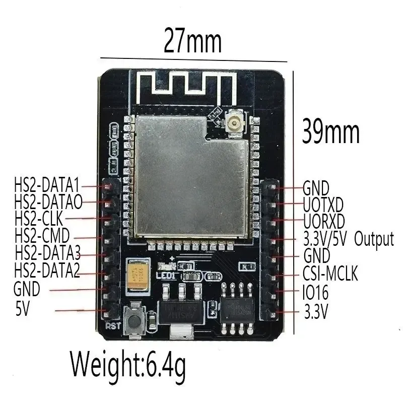 Détail de la carte ESP32-CAM