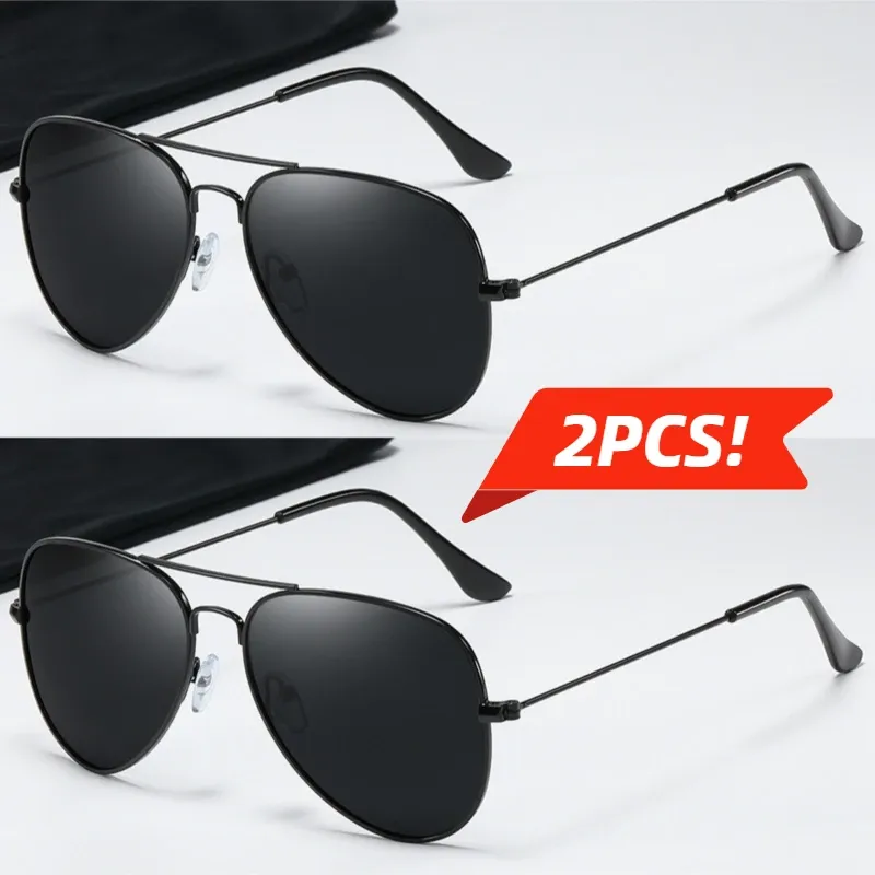 Lunettes de soleil aviateur vintage polarisées pour hommes et femmes, idéales pour la conduite et la pêche, protection UV400 7