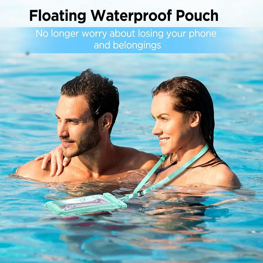 Pochette étanche pour smartphone, utilisation en mer