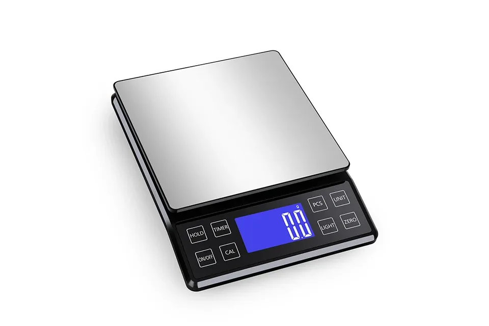 Balance de cuisine numérique en acier inoxydable