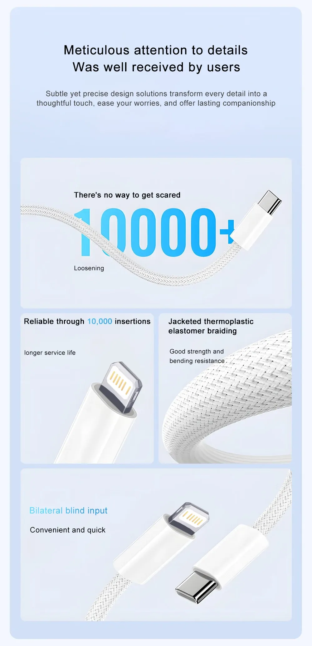 Câble de charge pour iPhone, présentation produit