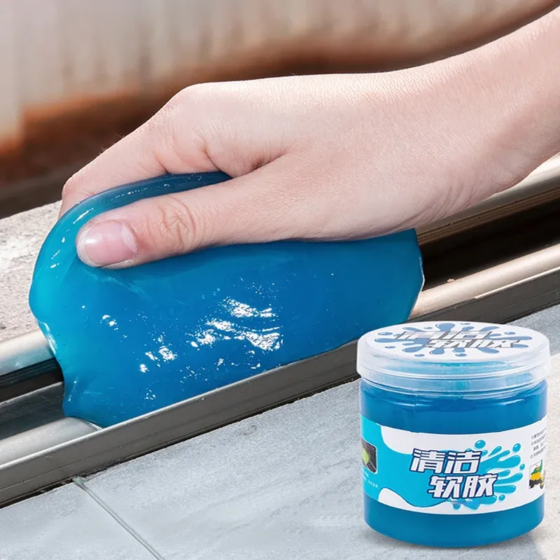 Gel de nettoyage multi-usage réutilisable pour grilles d'aération de voiture, claviers et ordinateurs portables – Réf. D343 3
