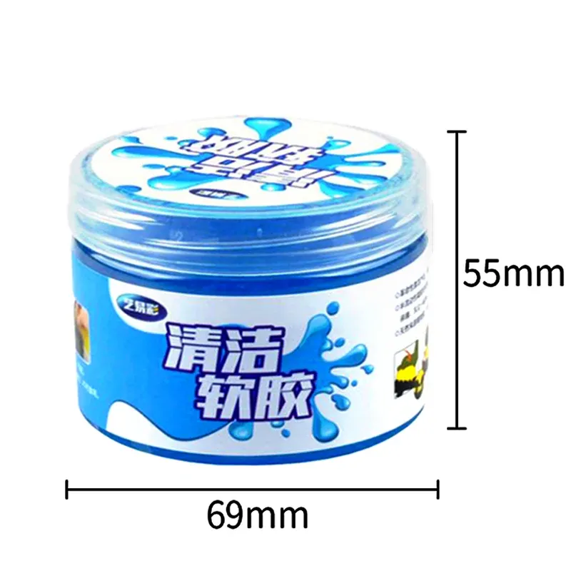 Gel de nettoyage multi-usage réutilisable pour grilles d'aération de voiture, claviers et ordinateurs portables – Réf. D343 5