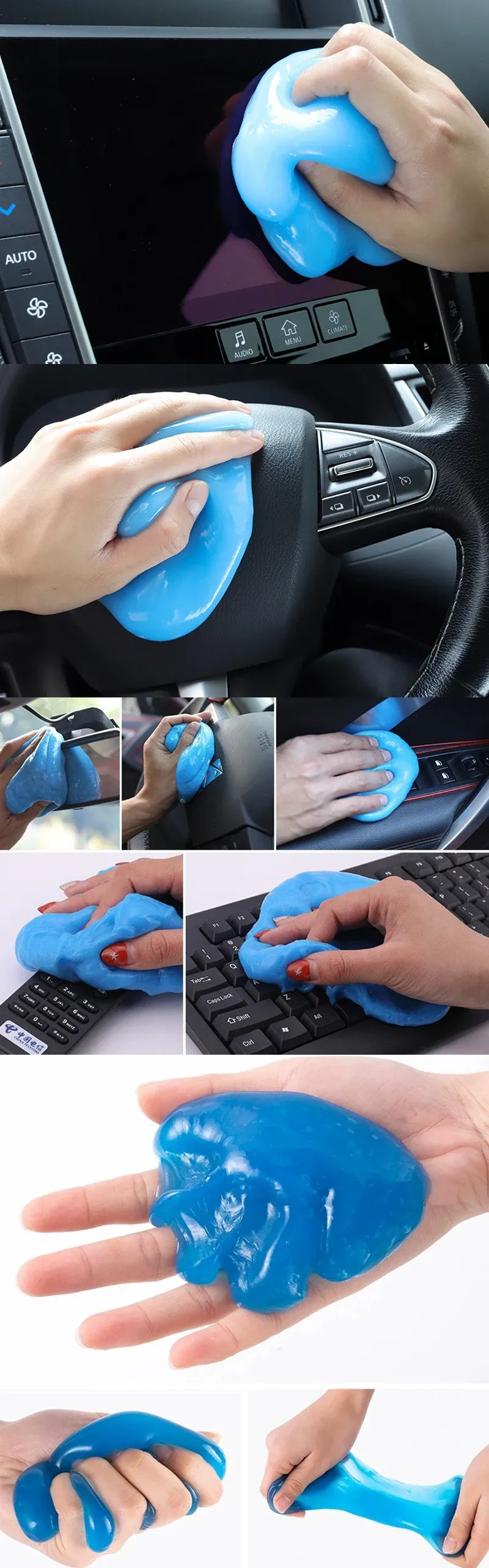 Gel de nettoyage pour intérieur de voiture et clavier