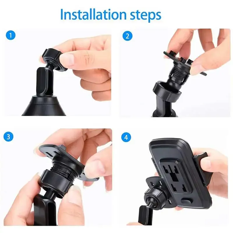 Support de téléphone universel pour voiture, support réglable pour porte-gobelet, compatible iPhone 14, 13, 12 Pro Max, Huawei et Samsung 6