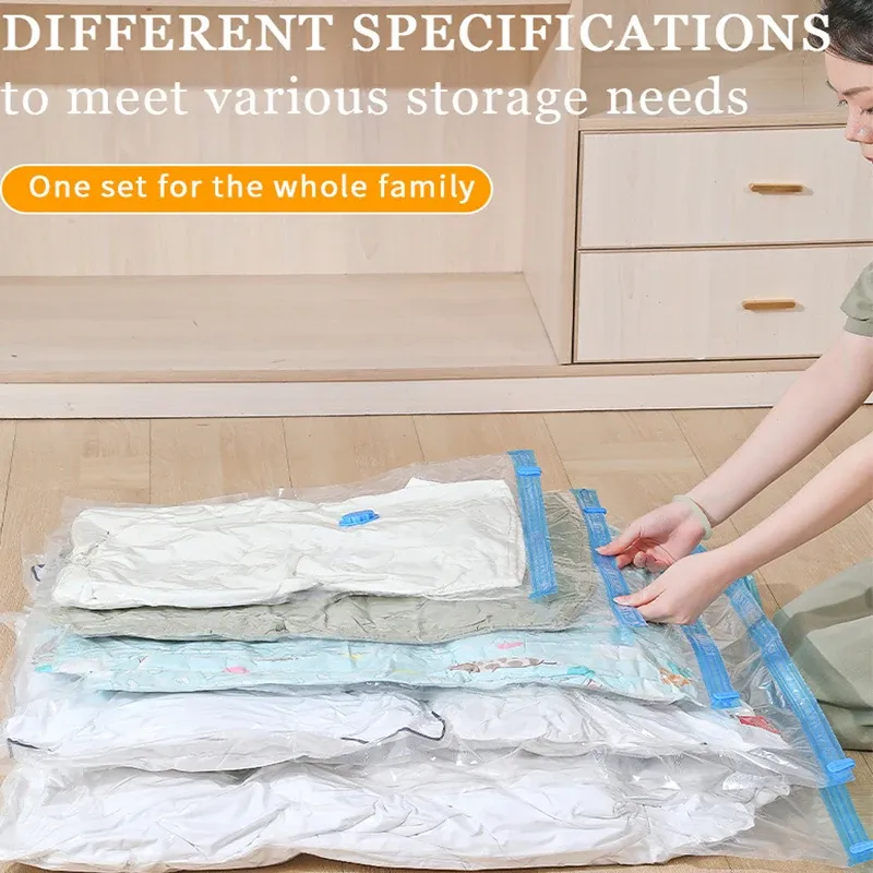 Sac de rangement sous vide, usage au quotidien