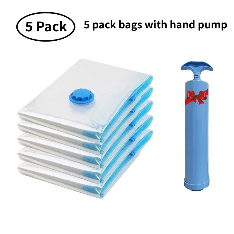 Sacs de rangement sous vide pour vêtements, oreillers et couvertures, format compact idéal pour le voyage 11