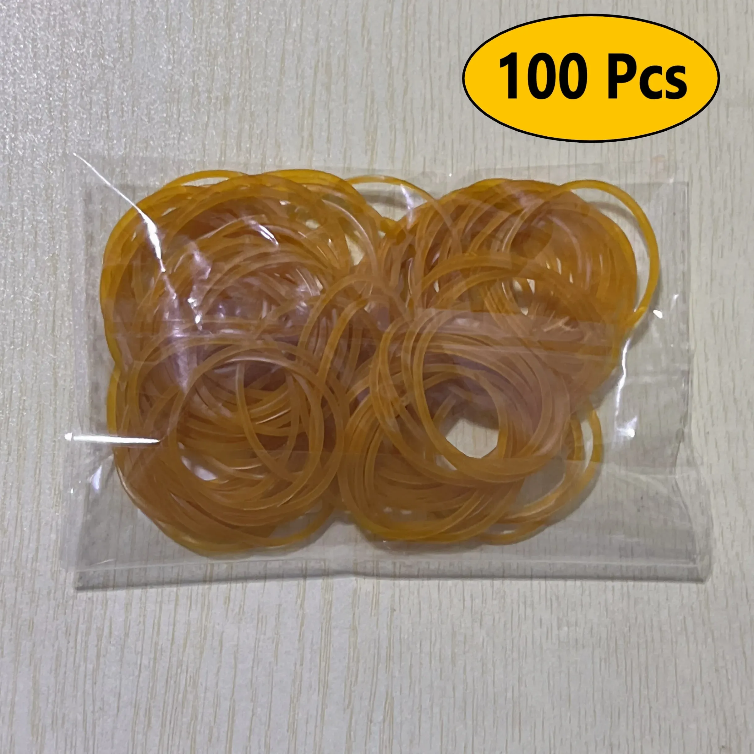 Élastiques jaunes haute élasticité, lot de 100, 300 ou 666 pièces, diamètre 38 mm, caoutchouc naturel durable 6