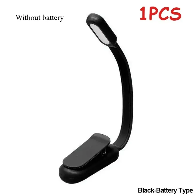 Mini lampe de lecture LED à pince, rechargeable USB, 3 niveaux de luminosité 12
