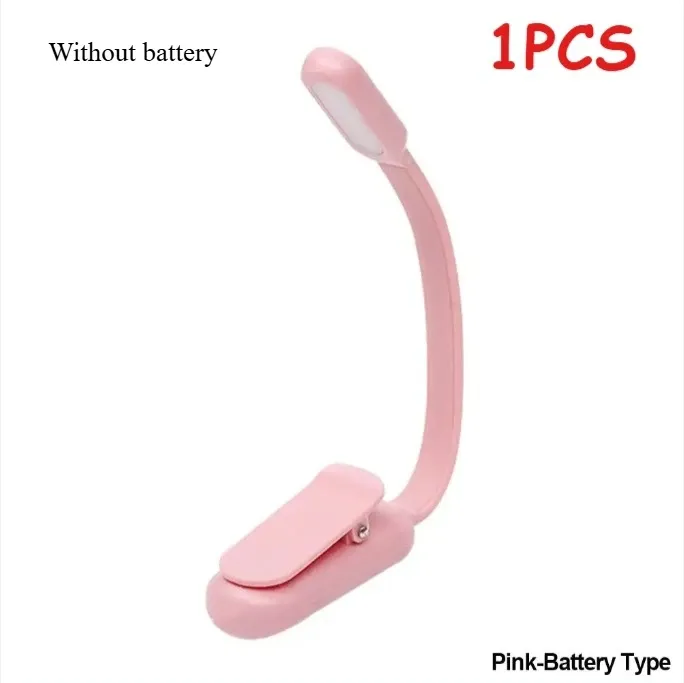 Mini lampe de lecture LED à pince, rechargeable USB, 3 niveaux de luminosité 16