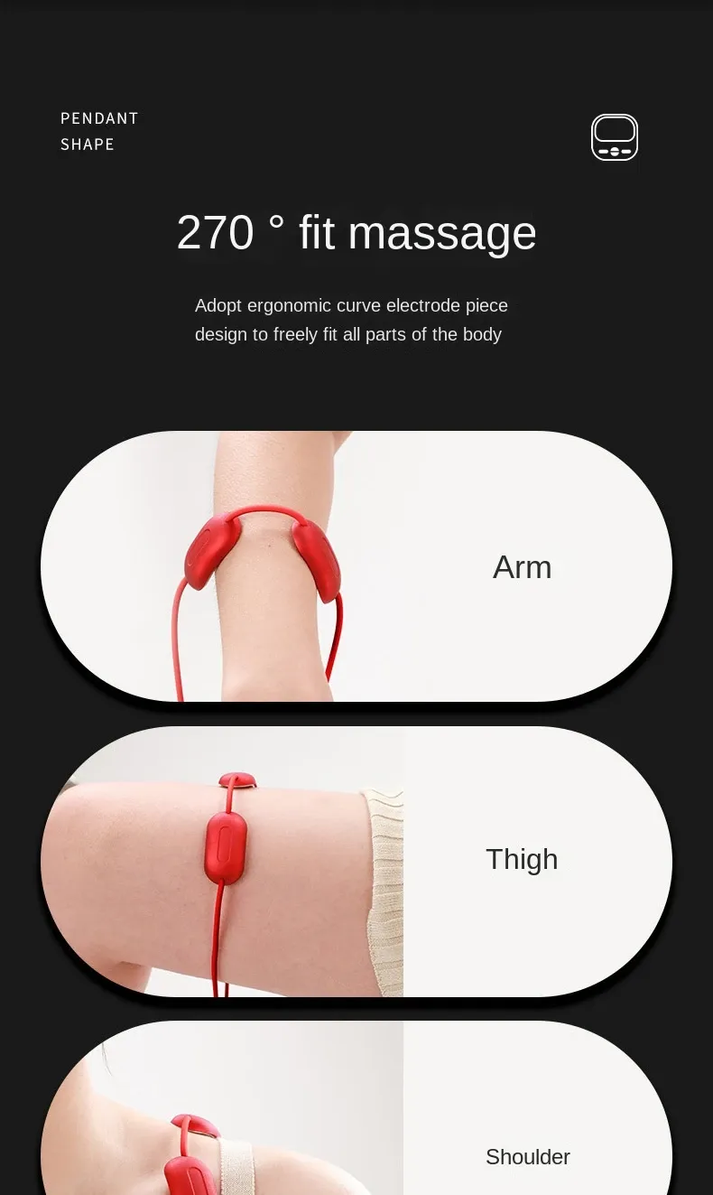 Masseur cervical sous différents angles