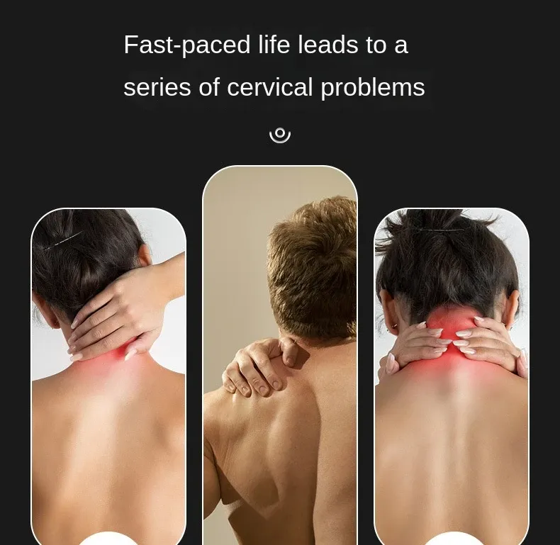 Masseur cervical porté autour du cou