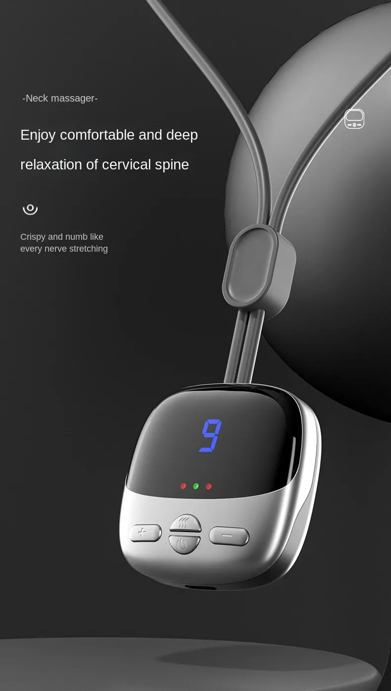 Masseur de cou portable en silicone au design élégant