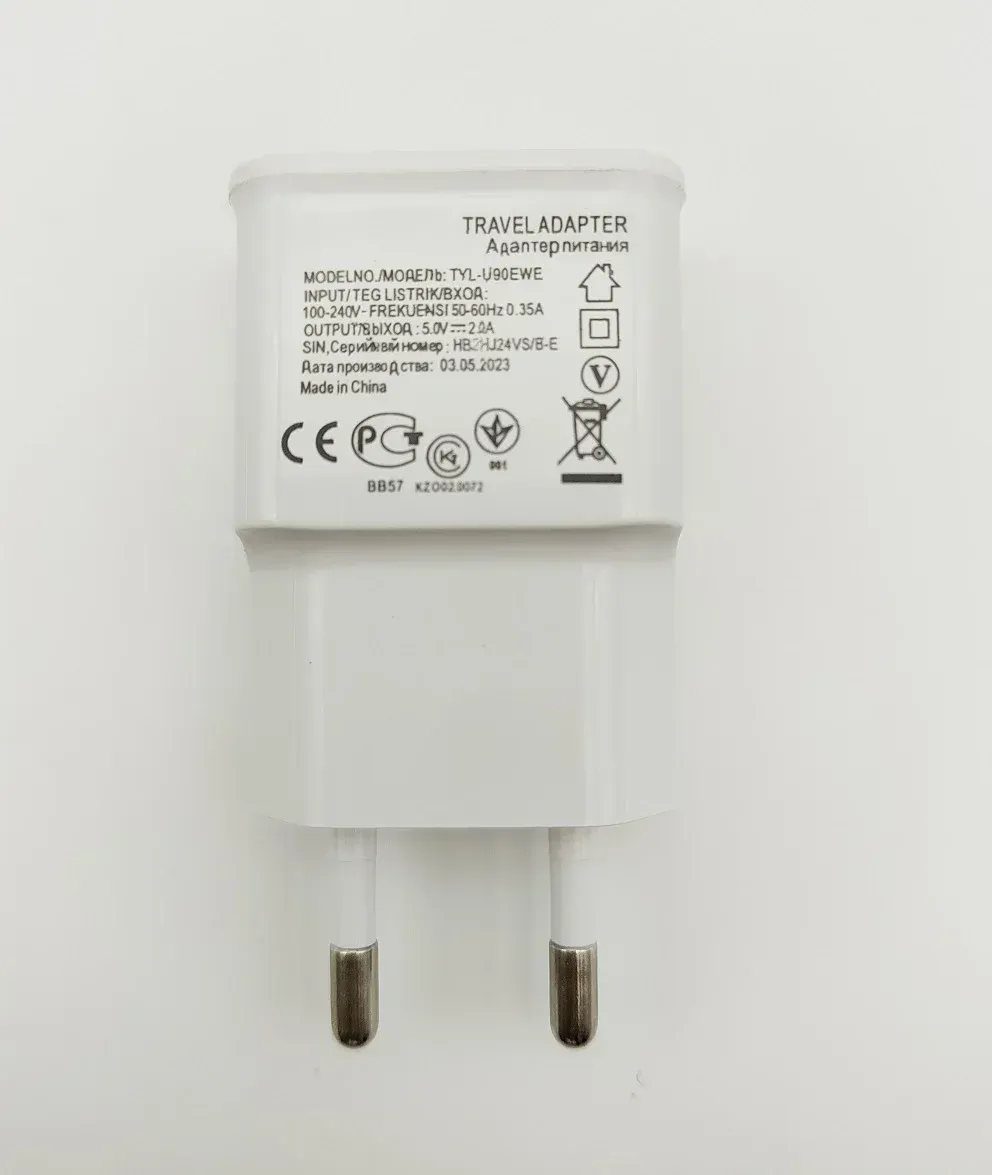 Chargeur USB double 5 V avec prise EU, adaptateur de voyage pour smartphone 6