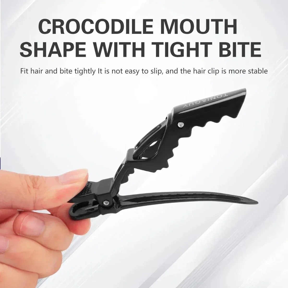 Pinces crocodiles à cheveux, lot de 5, pinces de coiffure en plastique, pinces de coupe pour salon de coiffure, accessoires pour cheveux 2