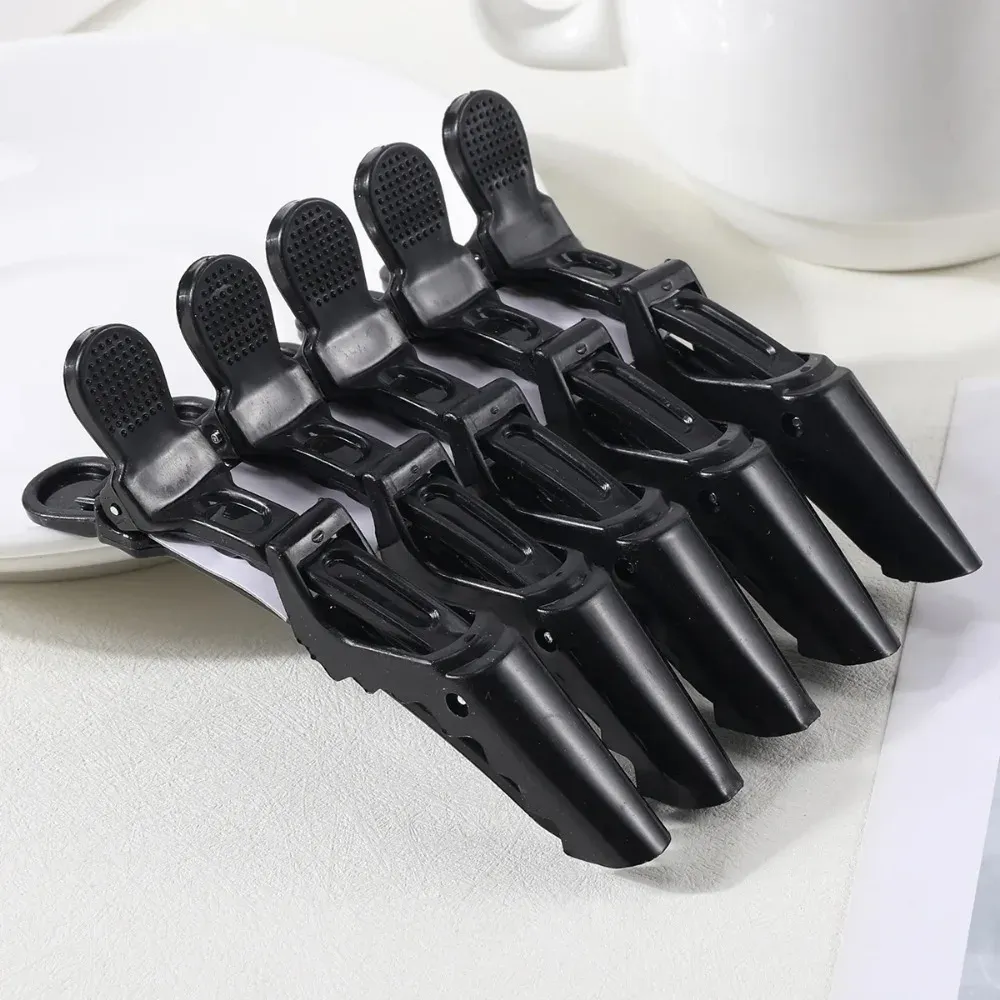 Pinces Alligator en plastique pour coiffage professionnel