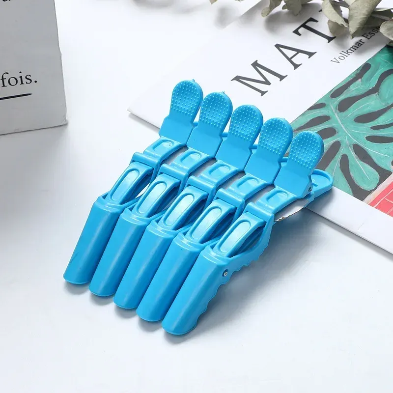 Pinces crocodiles à cheveux, lot de 5, pinces de coiffure en plastique, pinces de coupe pour salon de coiffure, accessoires pour cheveux 8