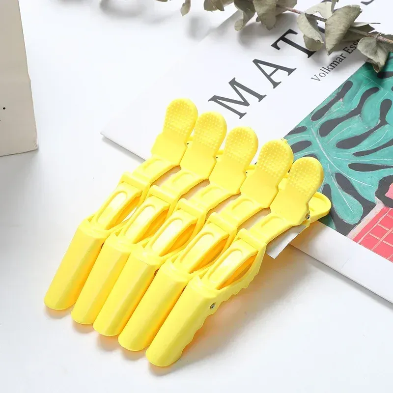Pinces crocodiles à cheveux, lot de 5, pinces de coiffure en plastique, pinces de coupe pour salon de coiffure, accessoires pour cheveux 10