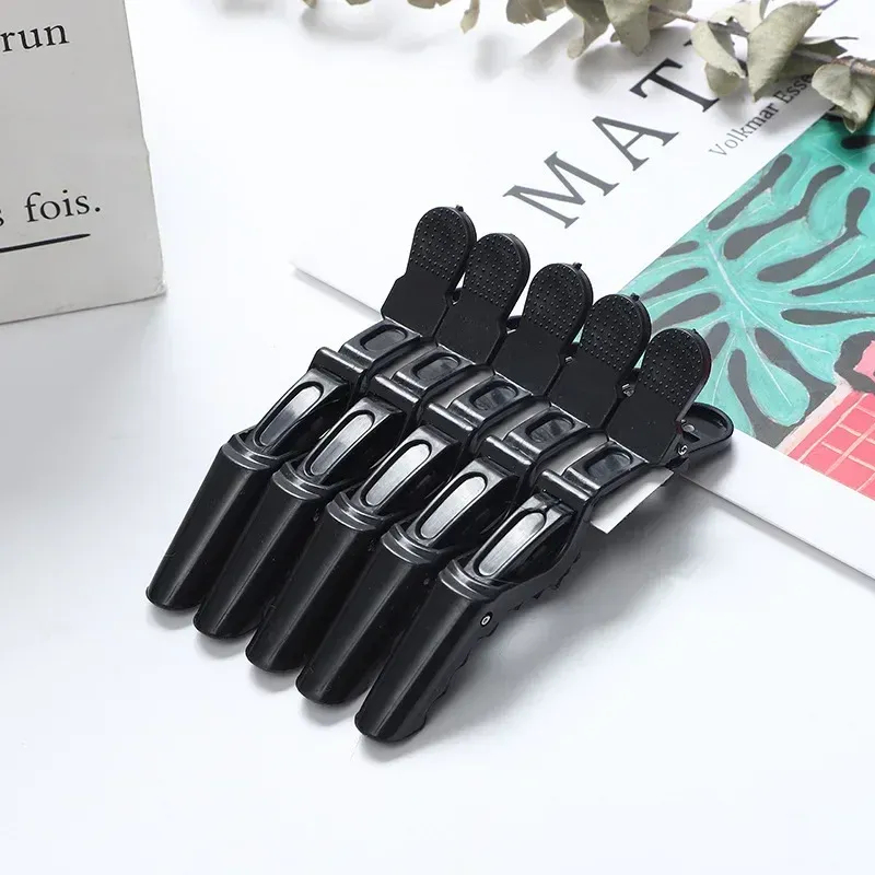 Pinces crocodiles à cheveux, lot de 5, pinces de coiffure en plastique, pinces de coupe pour salon de coiffure, accessoires pour cheveux 12