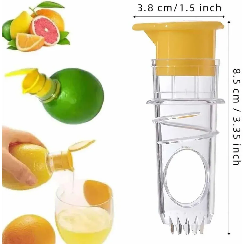Presse-citron portable manuel lavable avec filtre, pour citrons et oranges 2