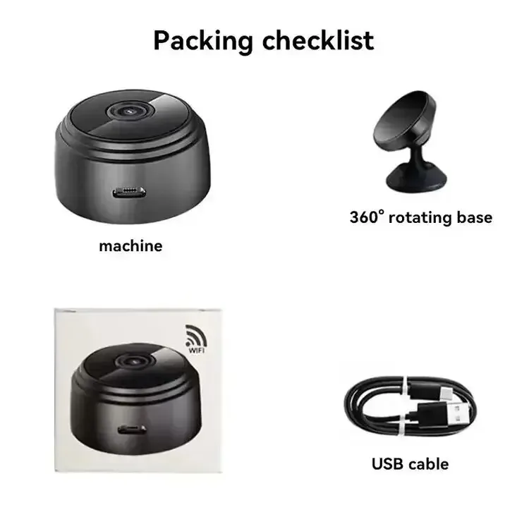 Mini caméra A9 WiFi, mise en valeur du produit