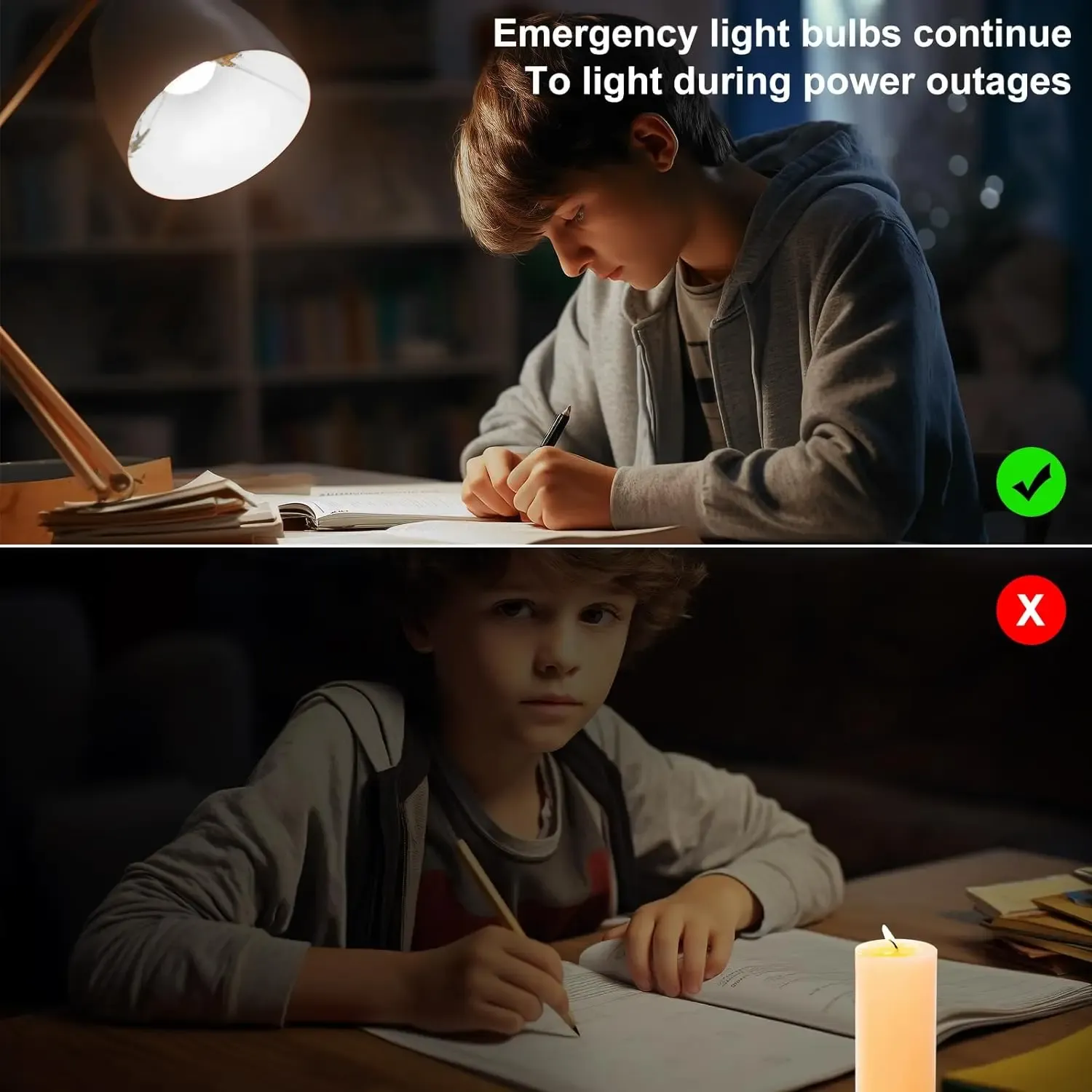 Ampoule LED rechargeable dans un intérieur moderne