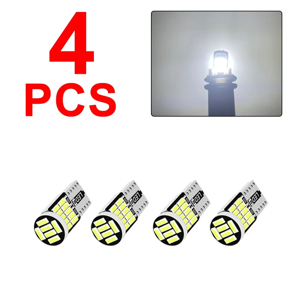 2/4/10/20 ampoules LED T10 W5W Canbus 12V 4014-26SMD 6500K blanc pour éclairage intérieur de voiture : dôme, lecture, porte, coffre et plaque d'immatriculation 11