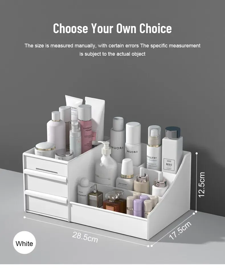 Rangement élégant pour produits de beauté