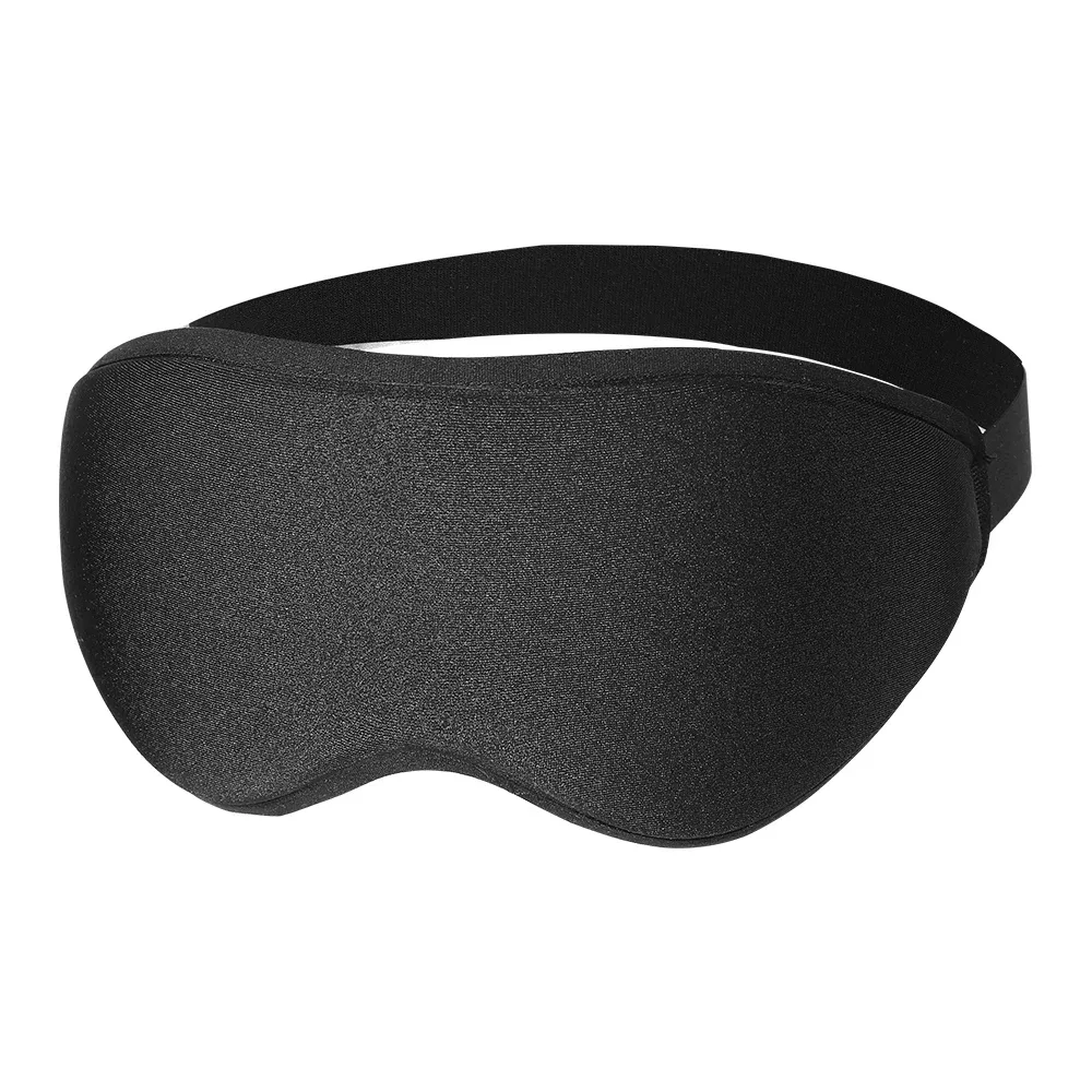 Masque de sommeil 3D respirant, masque occultant puissant, bandeau ajustable et portable, cache-yeux de voyage pour l'école, la maison et le bureau 7