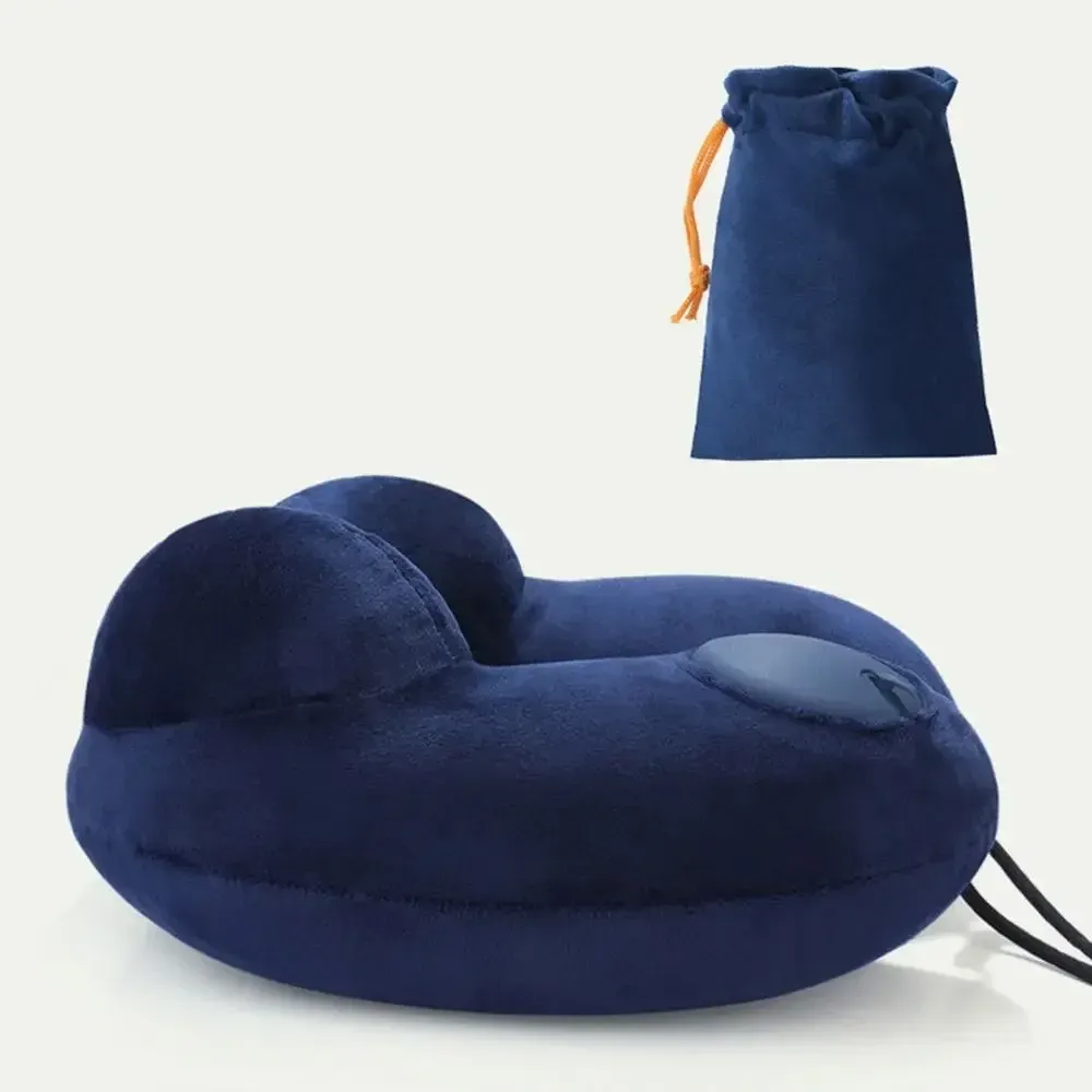 Oreiller de voyage gonflable en situation