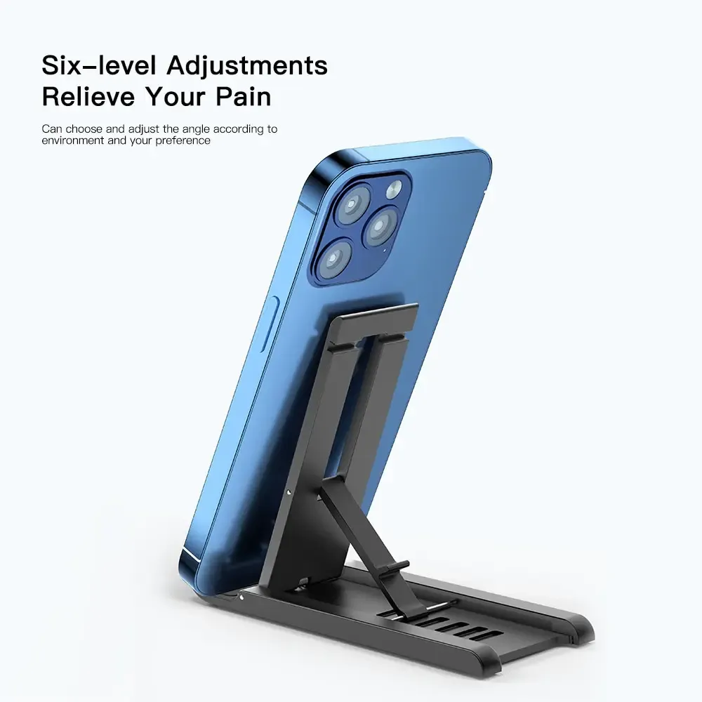 Support de bureau pliable et portable Essager, mini support de téléphone compatible iPhone 13 Pro Max, iPad et Xiaomi 2