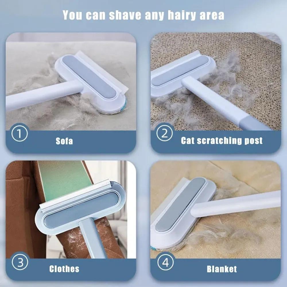 Brosse manuelle multifonction pour retirer les poils de chat et de chien, lavable 5