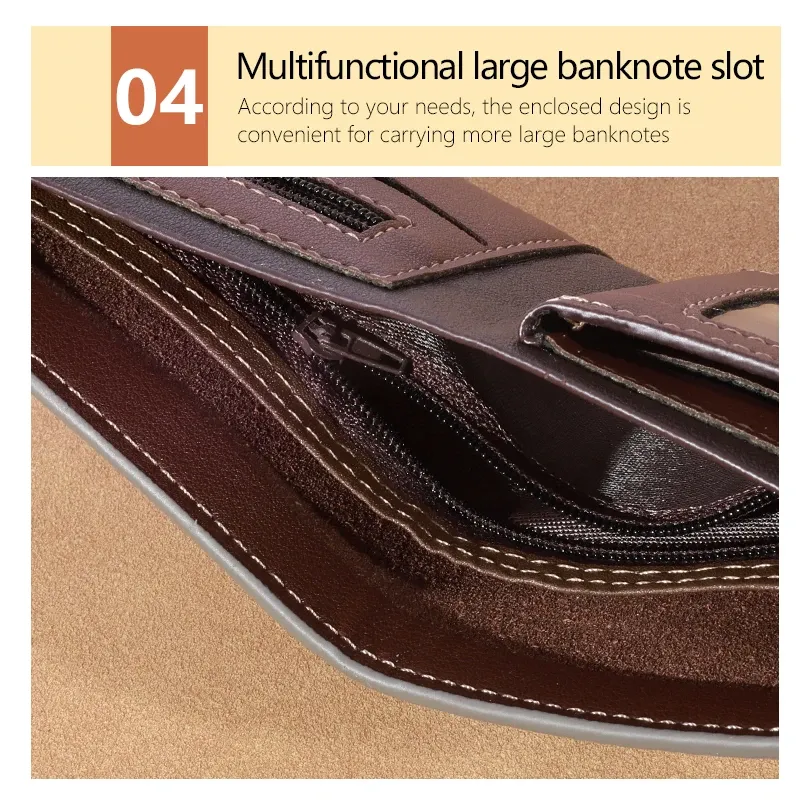 Intérieur du portefeuille et rangements