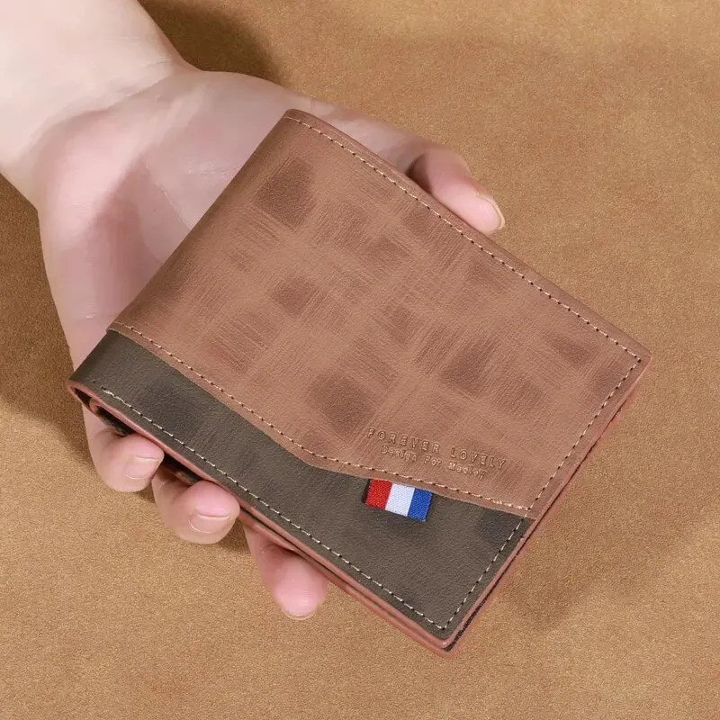 Portefeuille en cuir vintage pour homme à grande capacité, avec porte-monnaie et fentes multiples 9