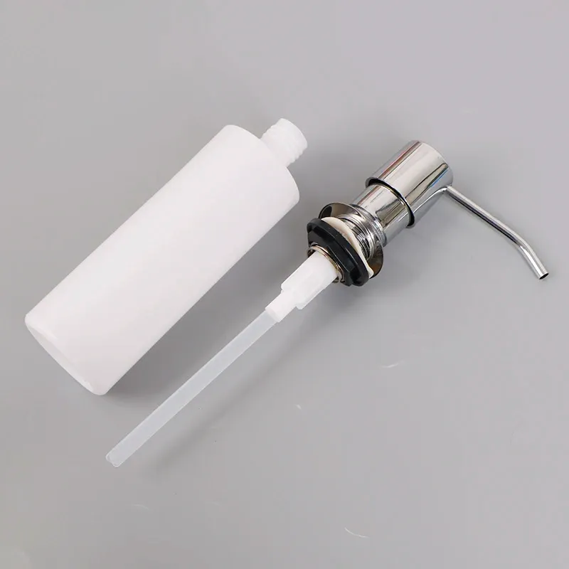 Distributeur de savon pour évier de cuisine, distributeur de comptoir, capacité 300 ml, pompe tube 4