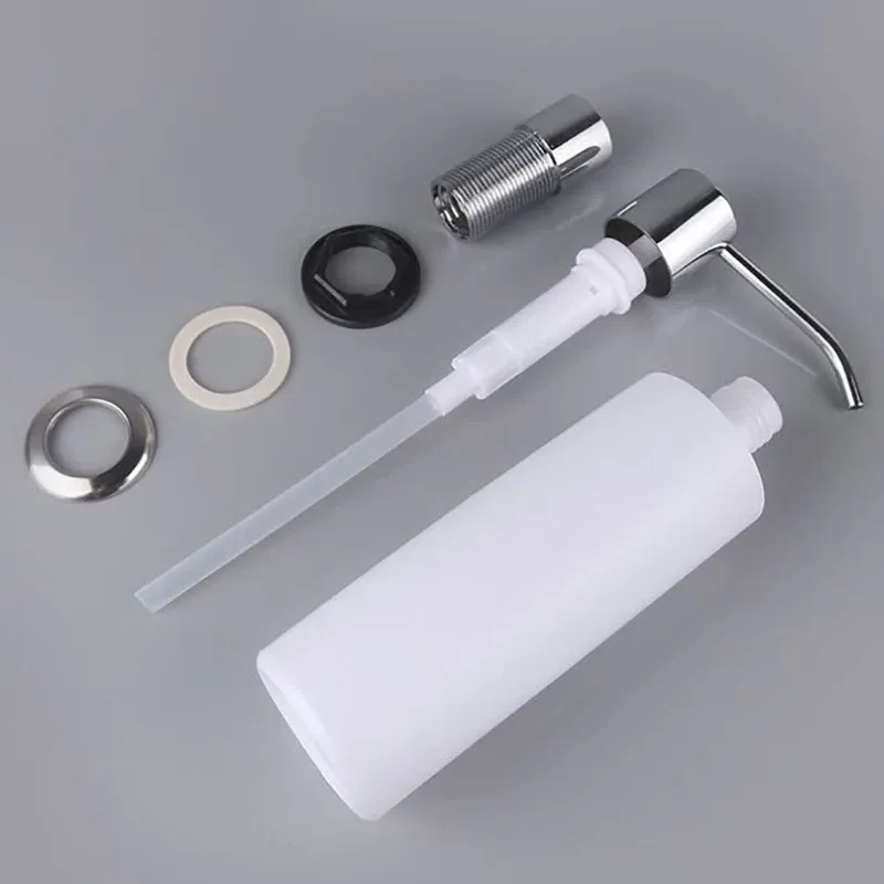 Distributeur de savon pour évier de cuisine, distributeur de comptoir, capacité 300 ml, pompe tube 7