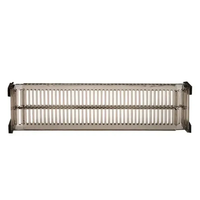 Séparateur de tiroir réglable en lot de 2, diviseur de rangement durable sans perforation pour placard et garde-robe 5