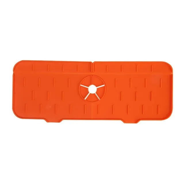 Tapis absorbant en silicone pour robinet de cuisine, protection anti-éclaboussures pour évier 7