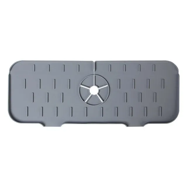 Tapis absorbant en silicone pour robinet de cuisine, protection anti-éclaboussures pour évier 8